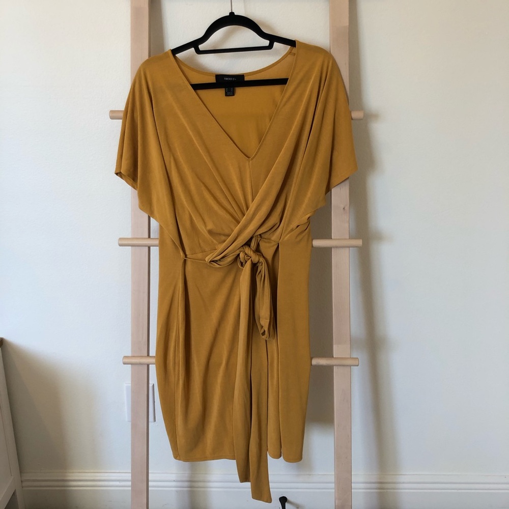 Forever 21 Mustard Yellow Short Dress